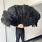 Grand Ostrich Feather Folding Fan Professional Stage Carnival Dance Fan 11