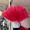 Grand Ostrich Feather Folding Fan Professional Stage Carnival Dance Fan 14