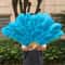 Grand Ostrich Feather Folding Fan Professional Stage Carnival Dance Fan 4