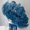 Grand Ostrich Feather Folding Fan Professional Stage Carnival Dance Fan 26