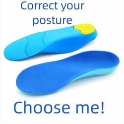 kids orthotic insoles for flat feet and arch support with comfortable sports cushioning