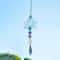 Lotus Crystal Suncatcher Pendant Handmade Metal Prism Wind Chime Charm 7