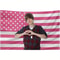 Justin Bieber Patriotic American Flag Banner Checkered Sweater Design Wall Art 0