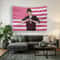 Justin Bieber Patriotic American Flag Banner Checkered Sweater Design Wall Art 2