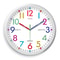 8Inch Educational Wall Clock Silent Rainbow Quartz Clock For Kids Home Decor 0
