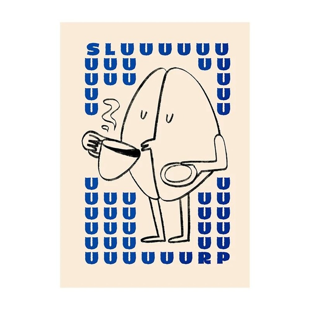 Surreal Coffee Diver Canvas Poster Trendy Kitchen Gallery Wall Art 22