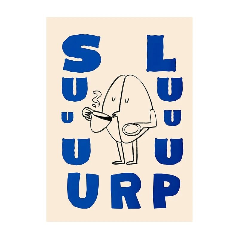 Surreal Coffee Diver Canvas Poster Trendy Kitchen Gallery Wall Art 27