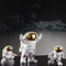 Astronaut Explorer Figurine Set 4Piece Miniature Spaceman Desktop Sculpture 3