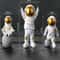 Astronaut Explorer Figurine Set 4Piece Miniature Spaceman Desktop Sculpture 5