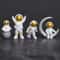 Astronaut Explorer Figurine Set 4Piece Miniature Spaceman Desktop Sculpture 8