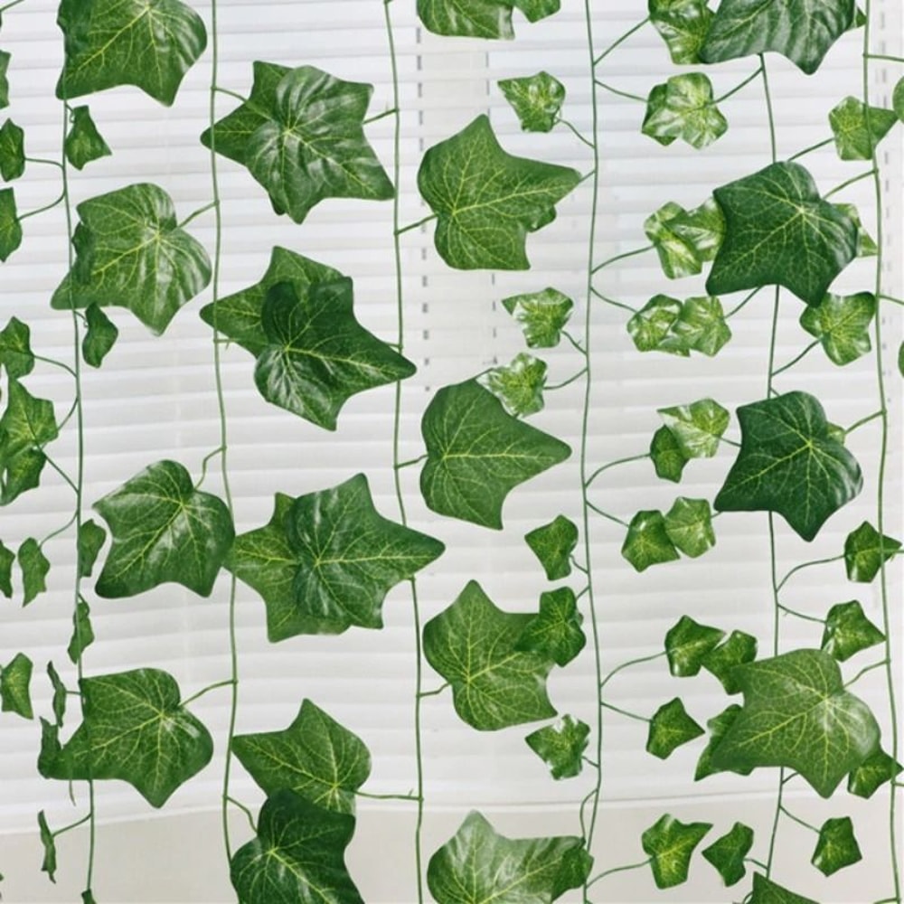 Ivy Green Fake Leaves Garland Artificial Vine Foliage Rattan String 2
