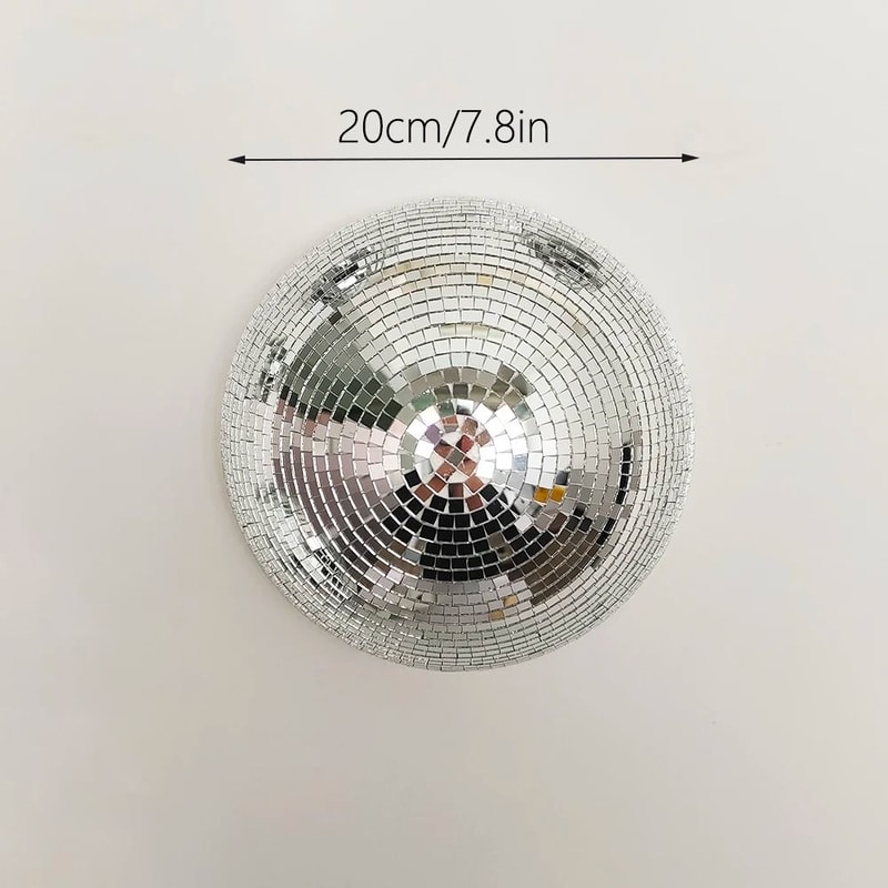 Semicircle Wall Disco Ball Mirrored Metallic Home Decor Wedding Wall Art 9