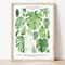 Botanical Green Houseplant Canvas Art Calming Nature Indoors Interior Print 6