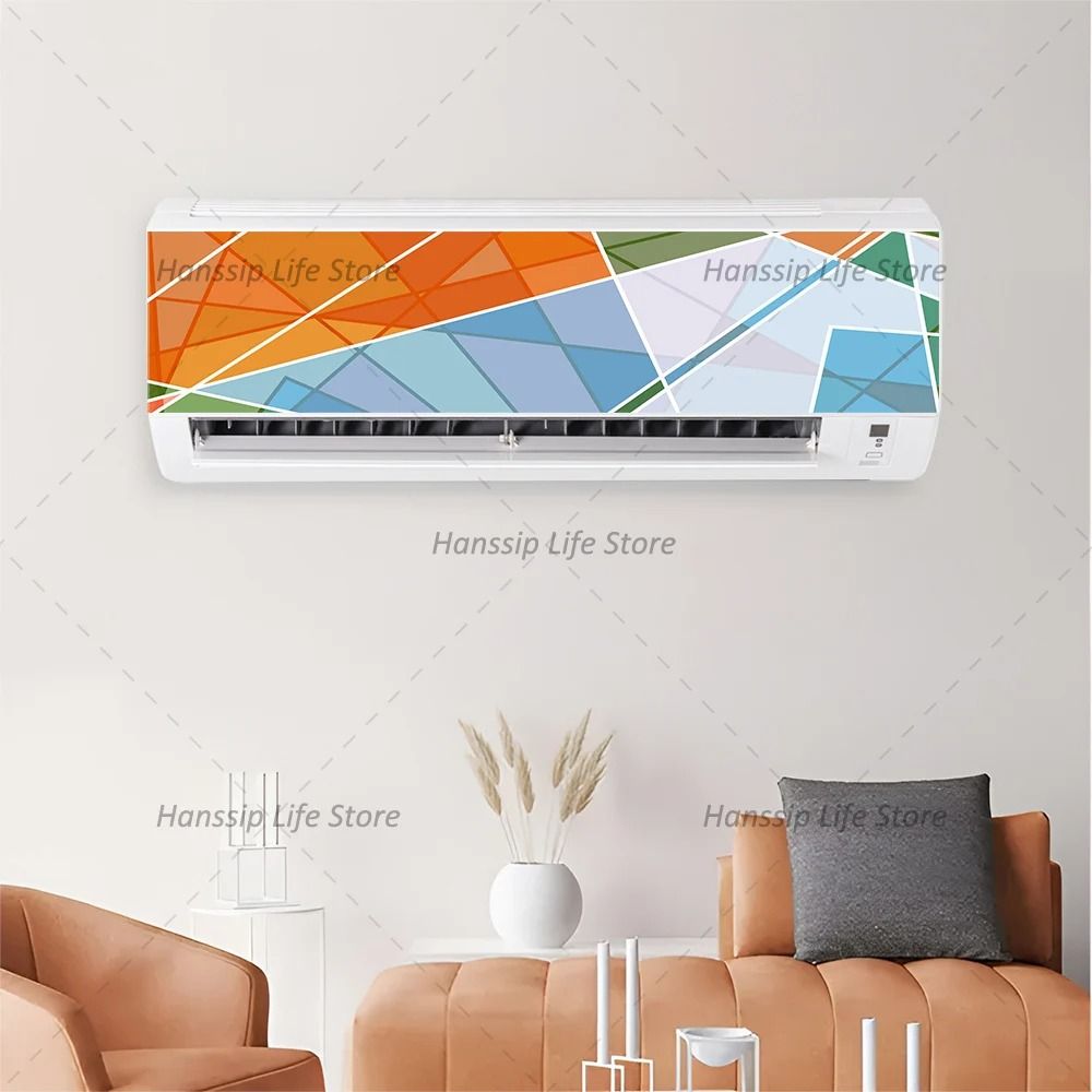 3D Vision Geometric Air Conditioner Decal Abstract Geometry Pattern Panel Sticker 9