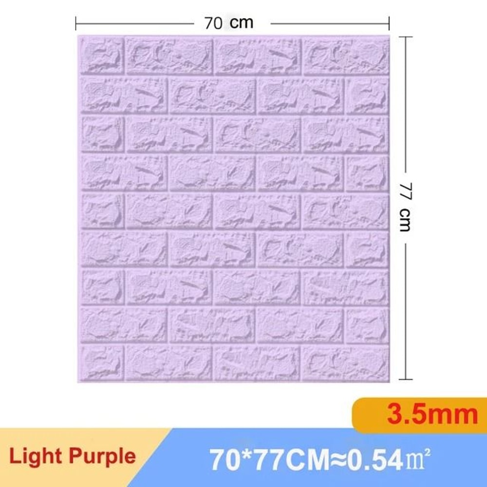 Premium 10Piece 3D Brick Wall Panel Set SelfAdhesive KidSafe DIY Wallpaper 13