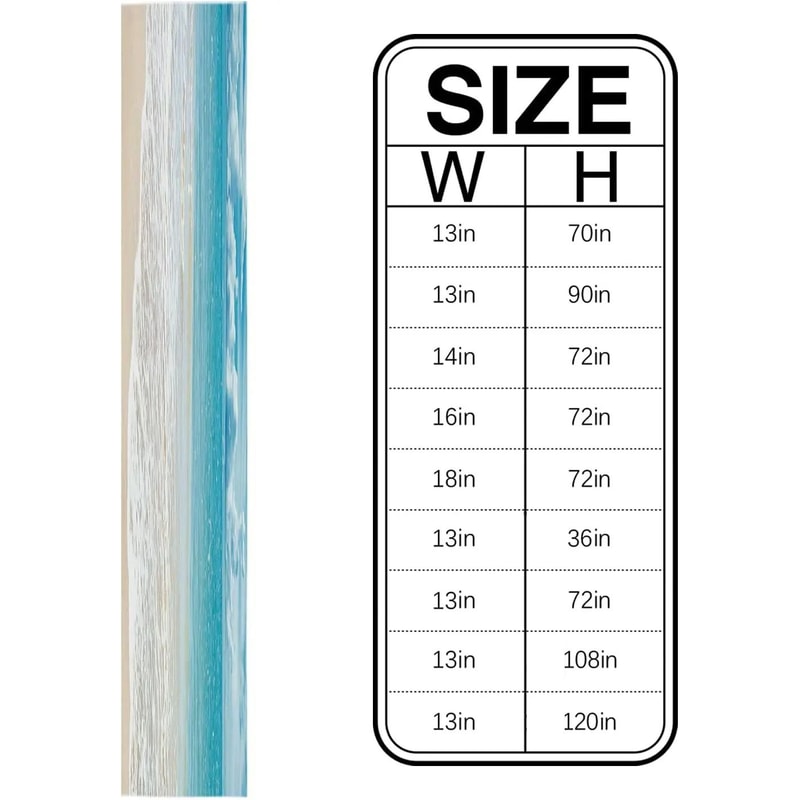 Summer Ocean Beach Linen Table Runner Coastal Sea Water Farmhouse Dresser Scarf 4