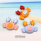 Miniature Marine Beach Resin Charms DIY Nautical Craft Flatback Decor Set 4