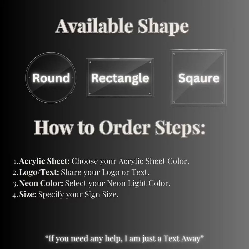 Custom Backlit Business Logo Sign LED Acrylic Metal Salon Signage 6