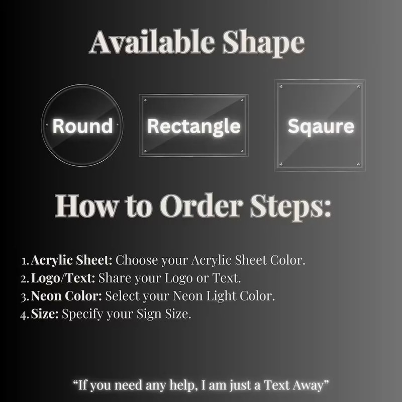 Custom Backlit Business Logo Sign LED Acrylic Metal Salon Signage 6