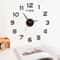 Large 3D DIY Silent Wall Clock Modern PunchFree Wall Sticker Clock 0