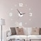 Large 3D DIY Silent Wall Clock Modern PunchFree Wall Sticker Clock 11