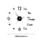 Large 3D DIY Silent Wall Clock Modern PunchFree Wall Sticker Clock 14