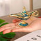Vintage Genie Magic Lamp Ornament AladdinStyle Metal Home Decor Crafts 3