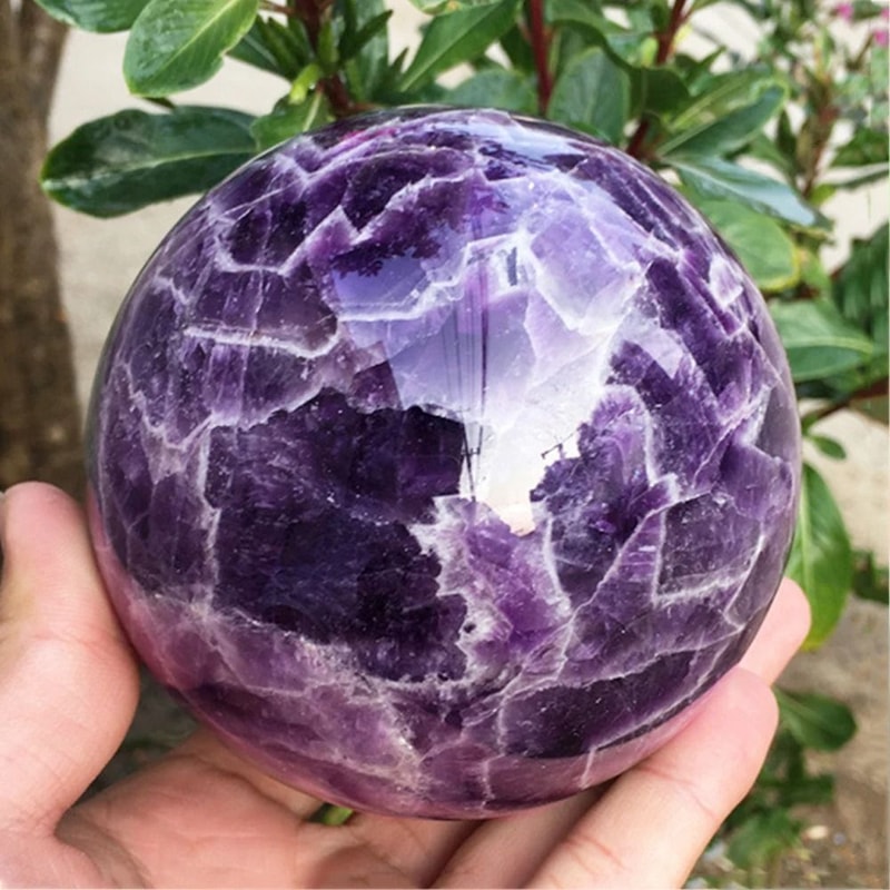 Natural Rose Quartz Crystal Ball Polished Pink Reiki Healing Sphere 47cm 14