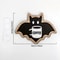 Wooden Halloween Coffee Bat Decorative Sticker Cute Bat Wall Refrigerator Decor 5