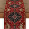 Rich Red Persian Antique Table Runner Vibrant Bohemian Stripe Pattern 13x70 Inch 0