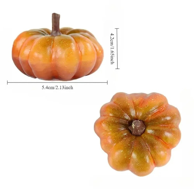 Miniature Harvest Pumpkin Set 9pcs Realistic Holiday Decor For Thanksgiving DIY Crafts 4