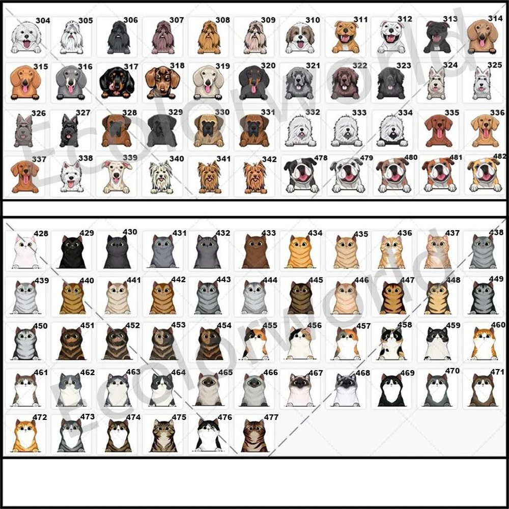 Custom Personalized Pets Cartoon Doormat Bespoke Dog Cat Name Welcome Rug 4