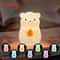 Cute Pear Silicone Night Light 7Color Dimmable TouchControlled Stress Relief Lamp 10