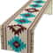 Aztec Ethnic Tribal Table Runner Boho Geometric Linen Kitchen Decor 1