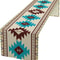 Aztec Ethnic Tribal Table Runner Boho Geometric Linen Kitchen Decor 1
