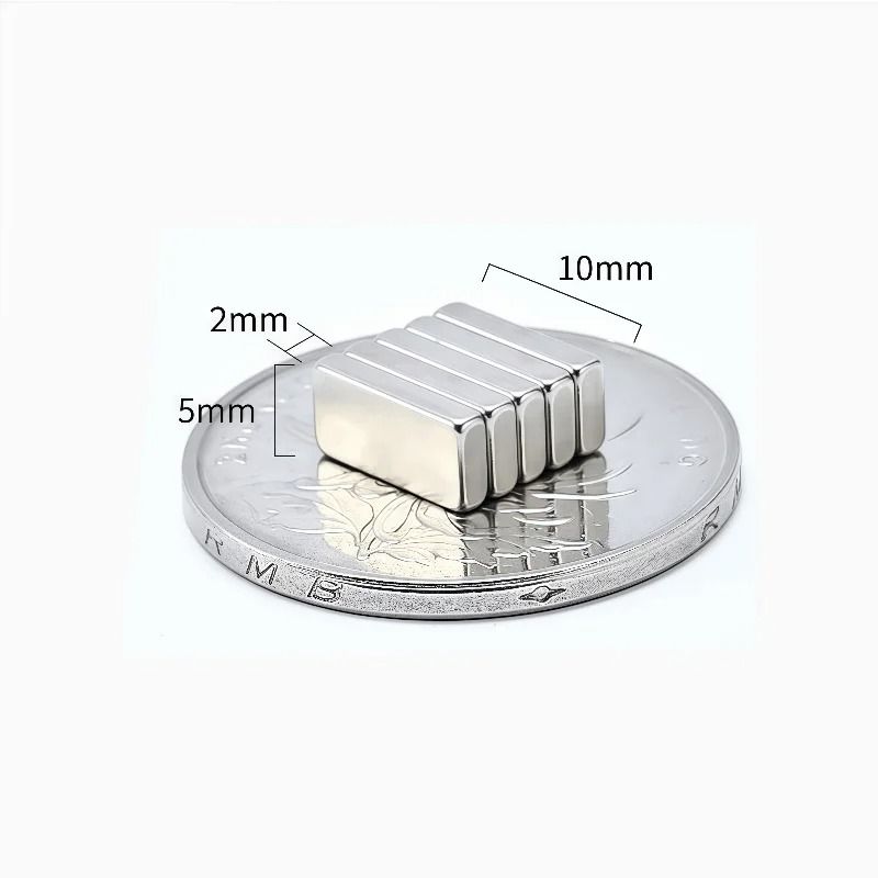 N52 UltraStrong Square Neodymium Magnets 10pcs HighPerformance Industrial Magnets 5