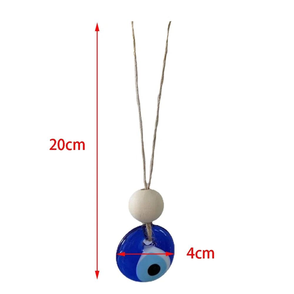 Turkish Evil Eye Glass Wall Hanging Traditional Blue Nazar Amulet For House Protection 6
