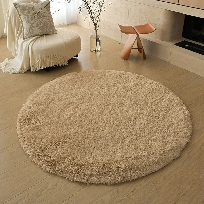 CloudSoft Circular Plush Rug UltraFluffy Kids Bedroom Play Mat Nursery Decor 16