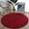 Modern Coral Velvet Circular Area Rug Silent MoistureProof Play Mat For Living Rooms 16