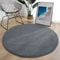 Modern Coral Velvet Circular Area Rug Silent MoistureProof Play Mat For Living Rooms 7