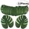 Tropical Palm Leaves Artificial Set 12Piece Hawaiian Luau Jungle Party Decor 0