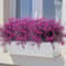 12 Bunches Outdoor Artificial Flowers UV Resistant Plastic Shrubs Fake Greenery For Window Boxes 0