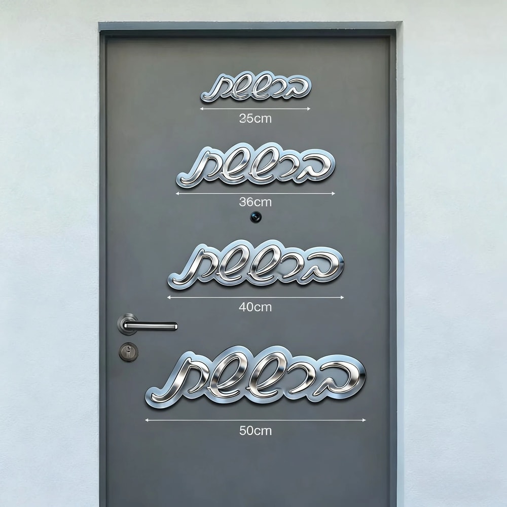 Custom Acrylic Mirror Door Plaque Personalized Entrance Sign For Home Wedding Birthday 5