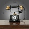 Vintage Rotary Telephone Ornament Retro Aged Weathered Craft For Home Office Decor 2