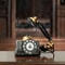 Vintage Rotary Telephone Ornament Retro Aged Weathered Craft For Home Office Decor 3