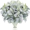 Premium SoftTouch Artificial Lambs Ear Stems 10Piece Faux Greenery For Wedding Bouquets Wreaths 0