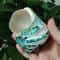 Natural Banded Jade Turbo Shell 911cm Premium Polished Green Blue Hermit Crab Home Coastal Decor 1