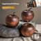 HUA HUA HandCarved Wooden Apple Diffuser Natural Rosewood Essential Oil Passive Diffuser For Home 0