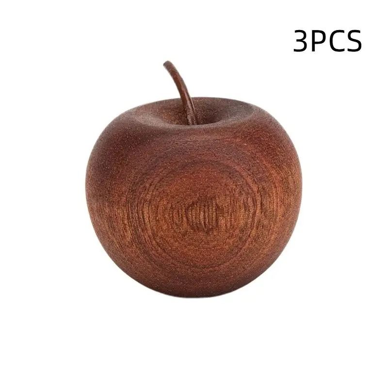HUA HUA HandCarved Wooden Apple Diffuser Natural Rosewood Essential Oil Passive Diffuser For Home 8