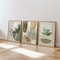 Minimalist Earthy Botanical Canvas Trio 3Piece Bohemian Flower Wall Art For Modern Living Room Ho 6